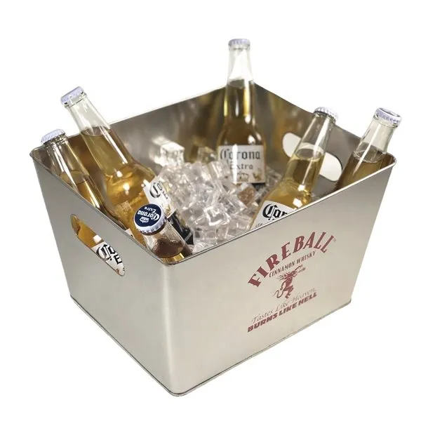 Cinkuotas metalinis ledo kibiras