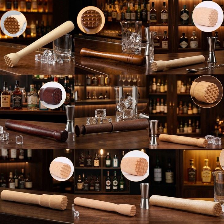 Acacia Wood Cocktail Muddler factory